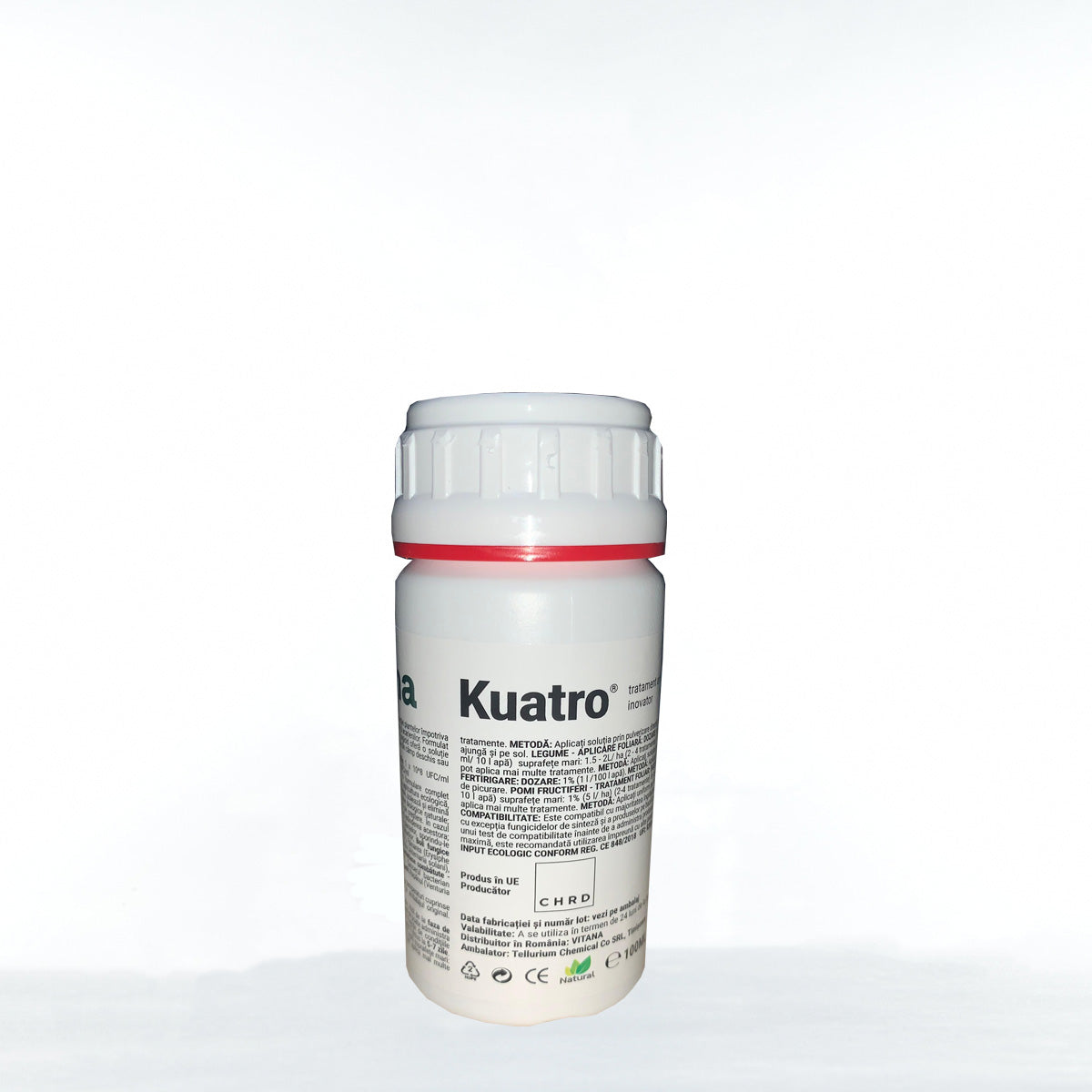 Tratament antifungic KUATRO 100ml, Ecologic - Legume, Pomi fructiferi, Mana, Fainare, Putregai, Alternarioza, Fuzarioza