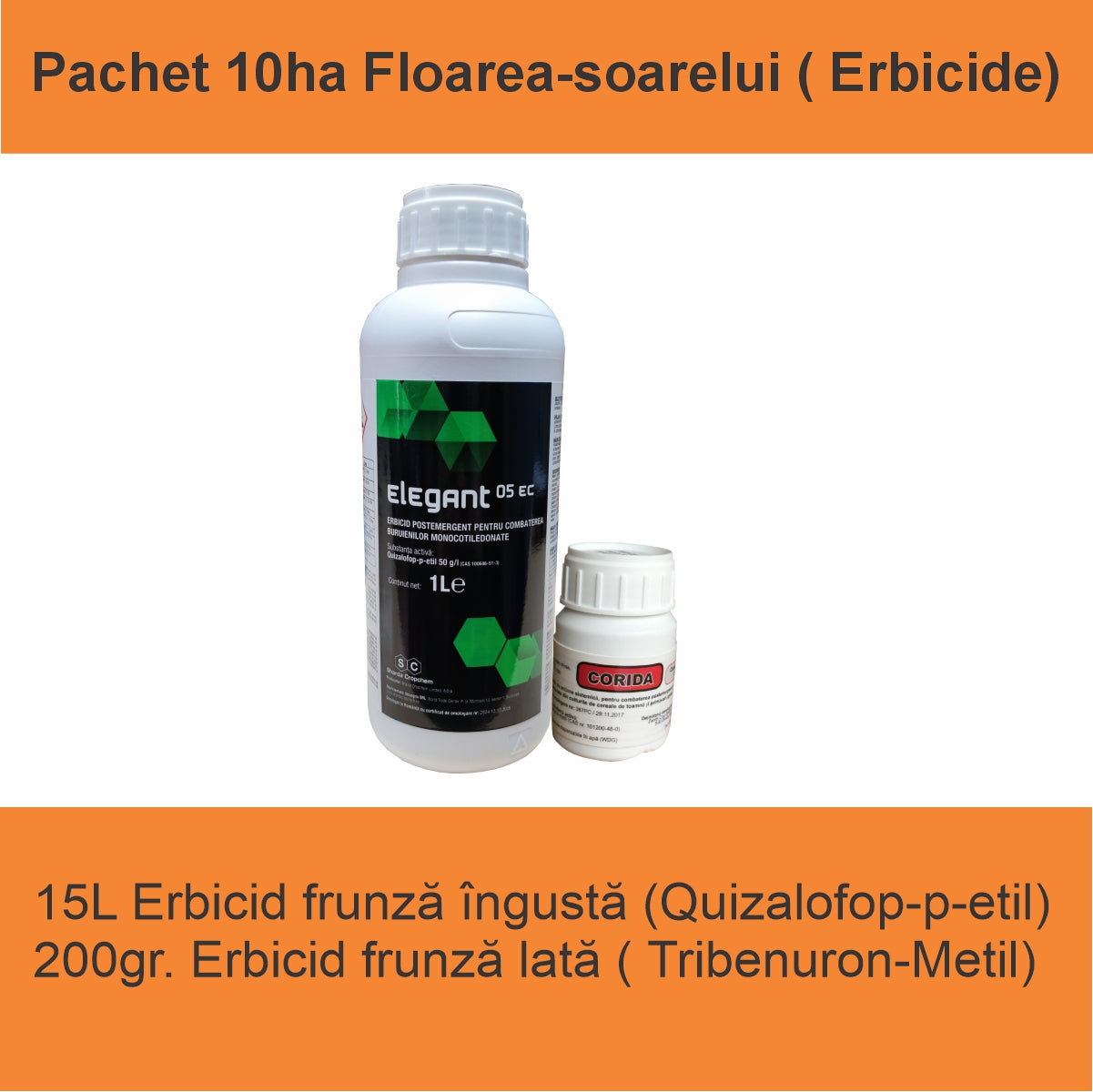 PACHET TRATAMENT FLOAREA-SOARELUI 10HA (ERBICIDE)