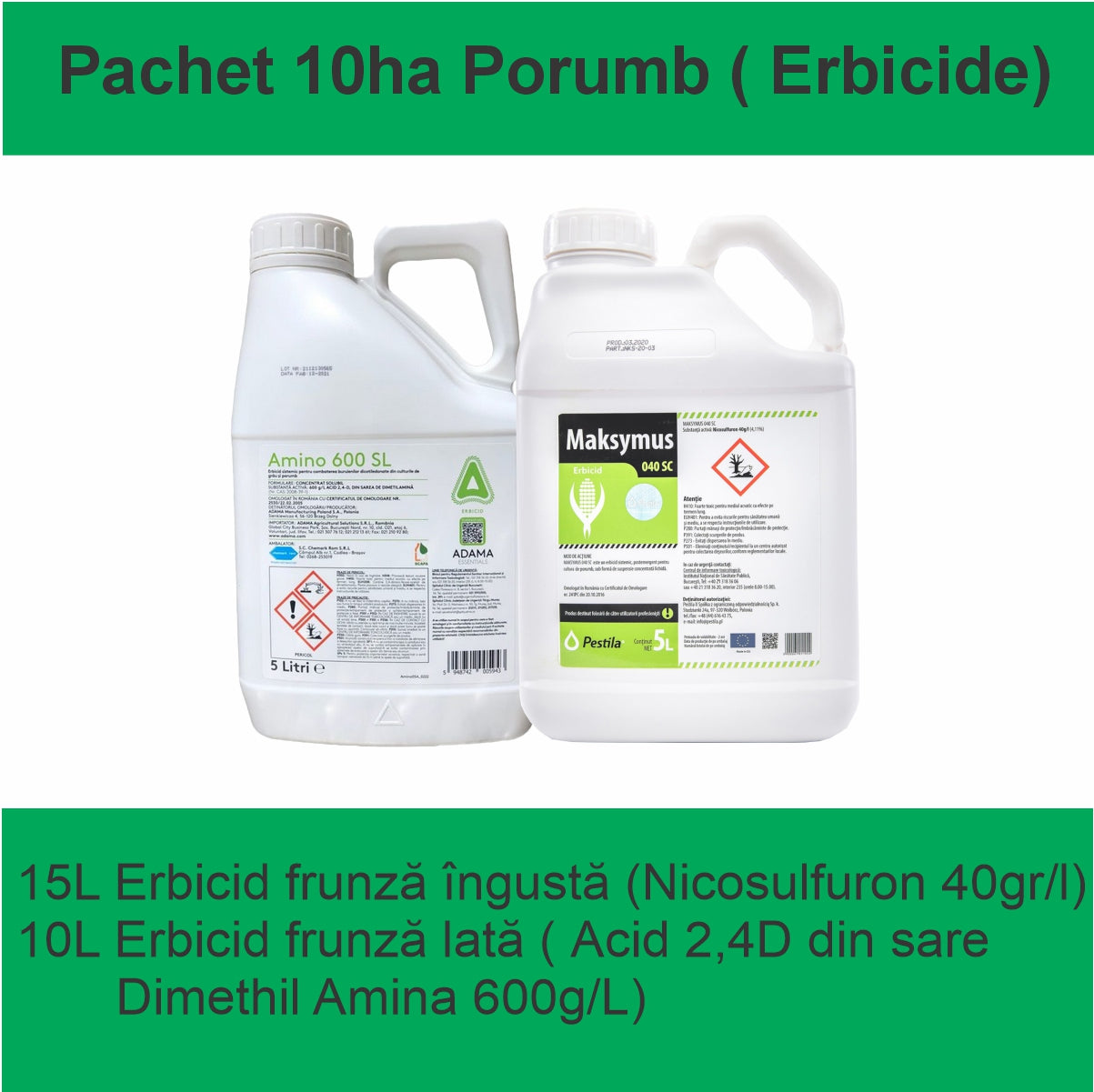 PACHET TRATAMENT PORUMB 10HA ( ERBICIDE )