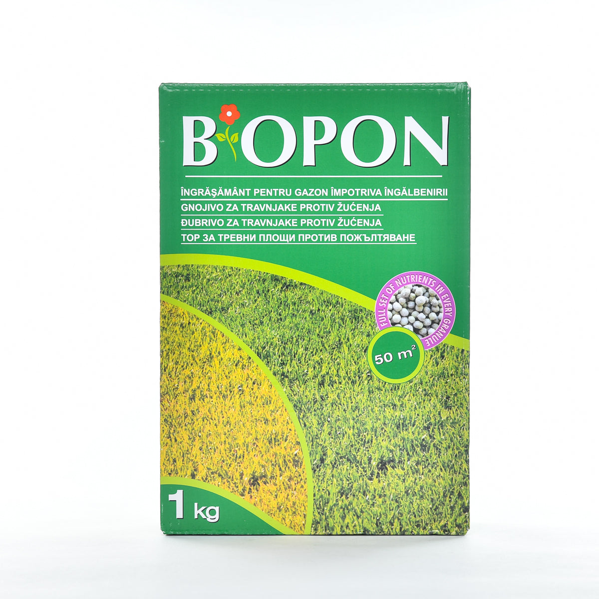 Ingrasamant BIOPON pentru gazon anti-ingalbenire, 1 kg