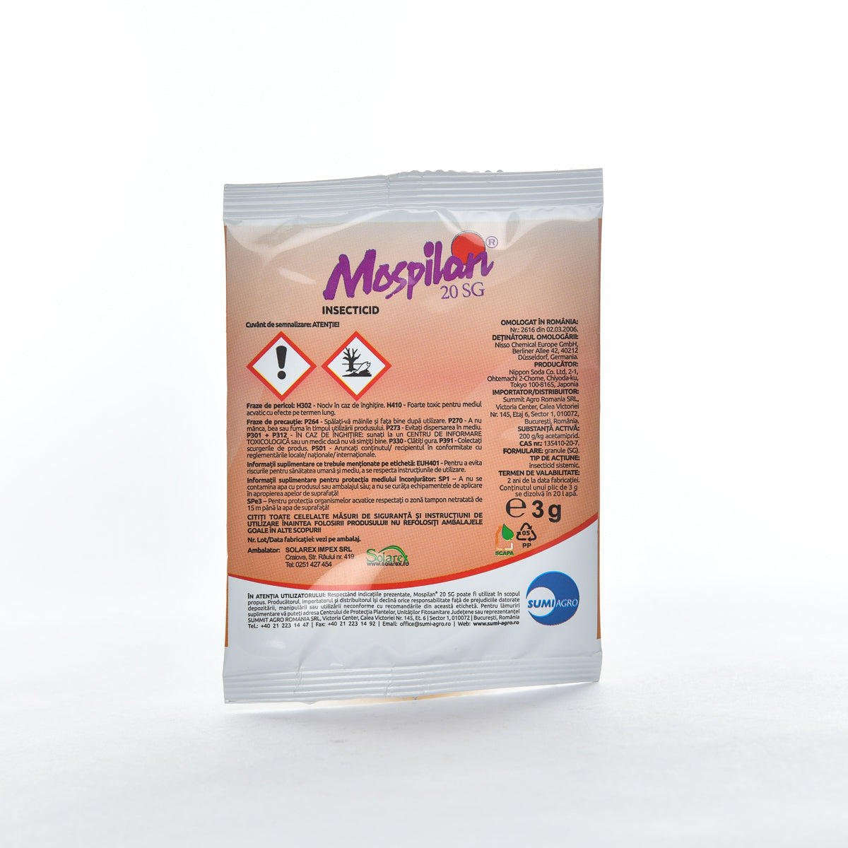 Insecticid Sistematic Mospilan 20 SG, 3g