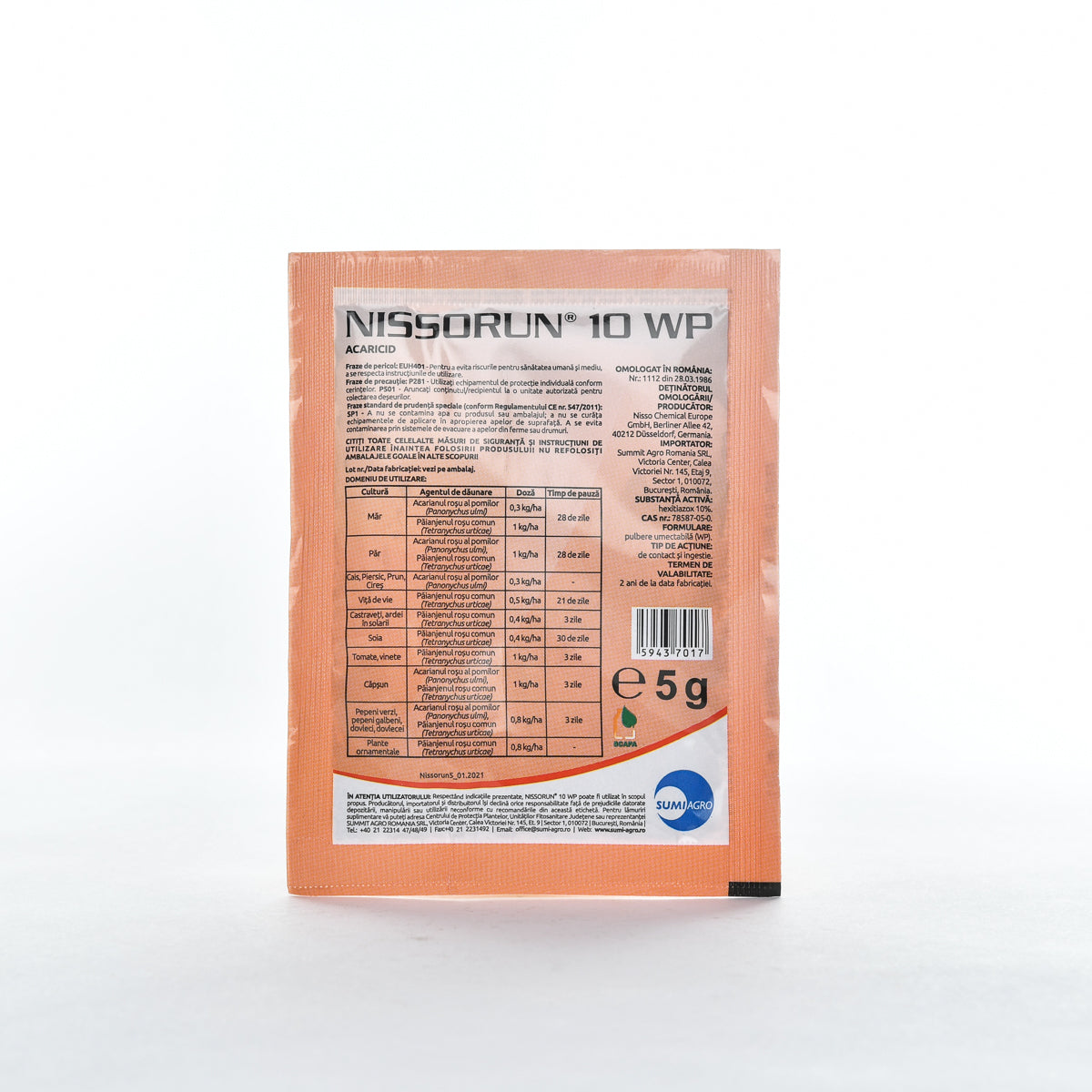 Insecticid acaricid Nissorun 10 WP, 5g