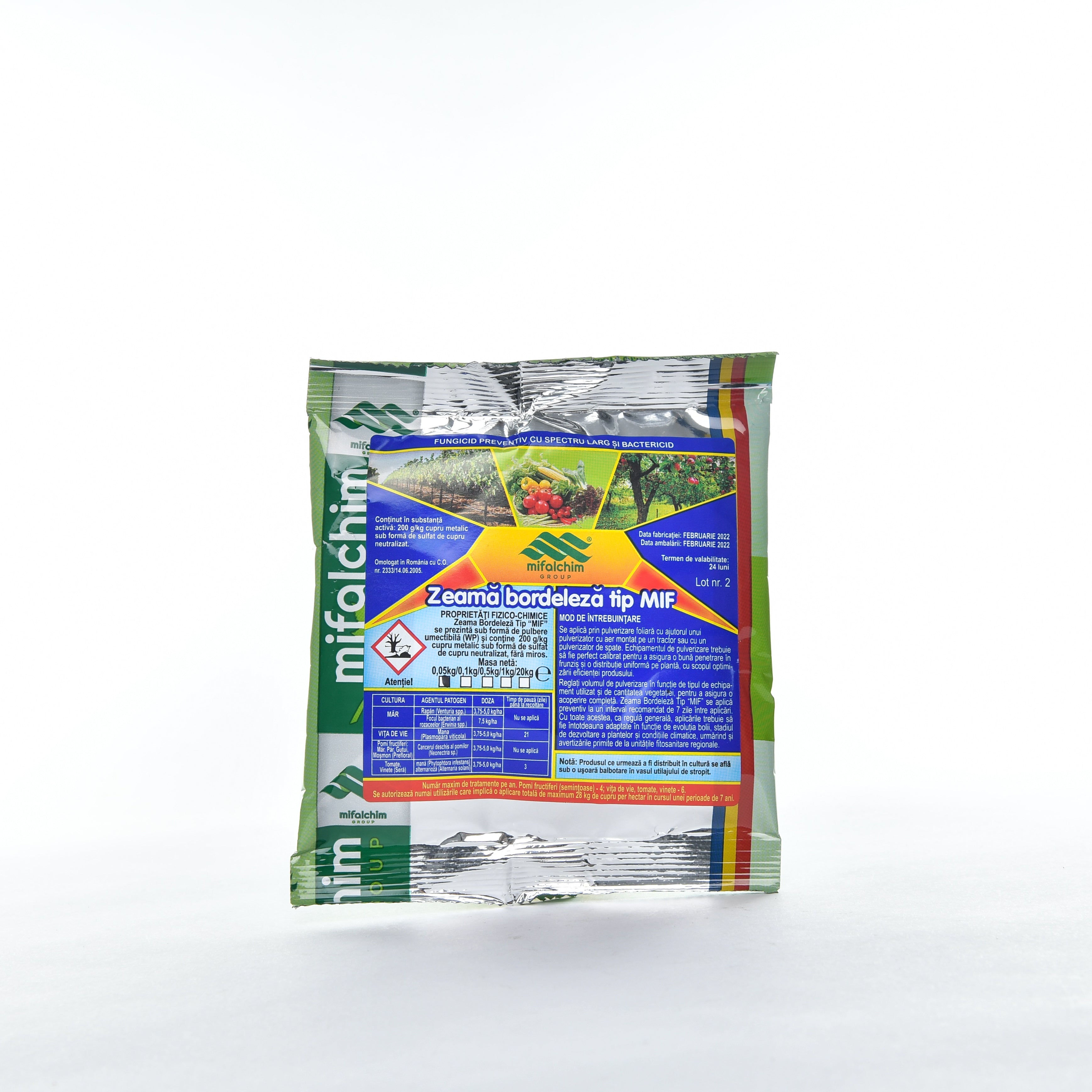 Fungicid Zeama bordeleza, 50g