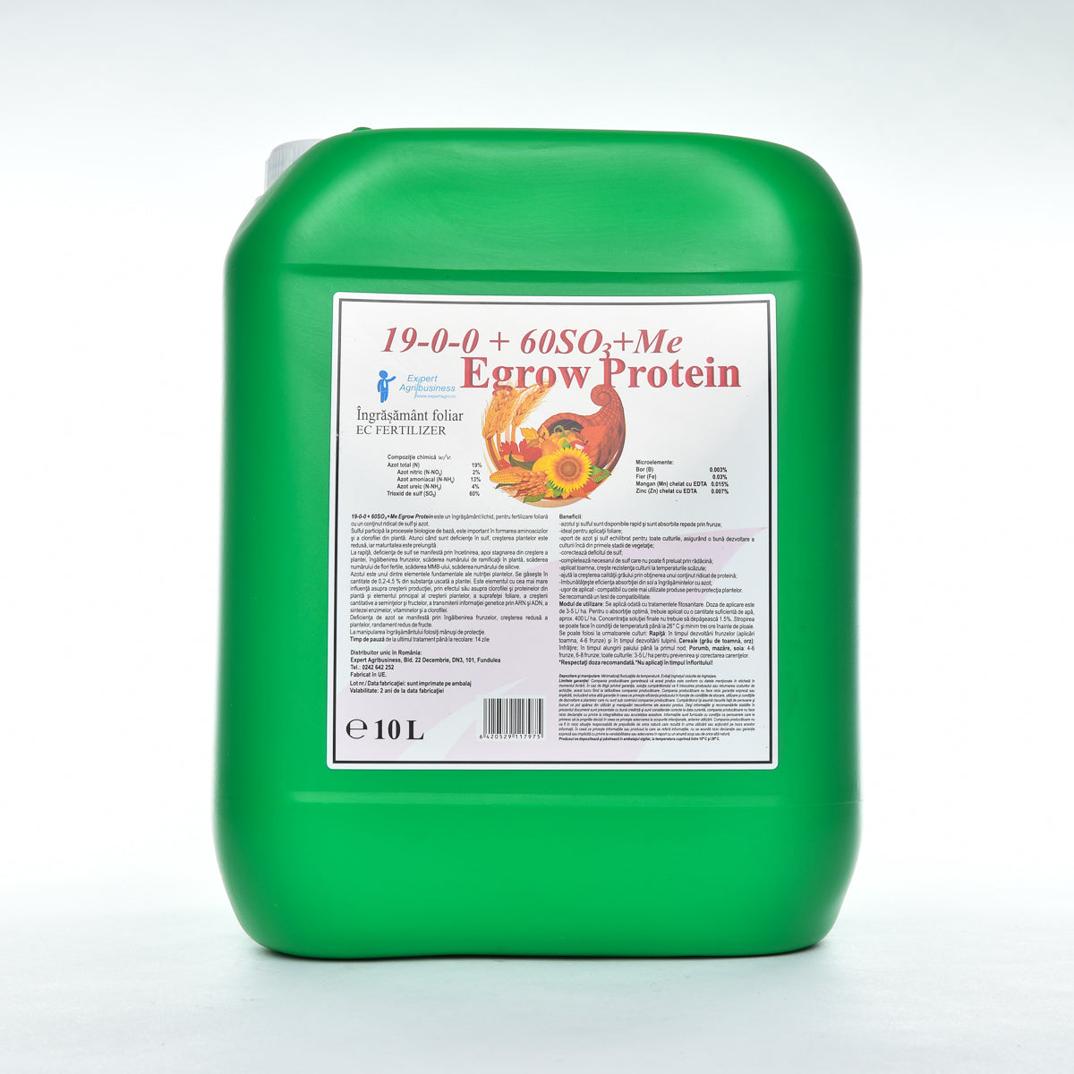 Egrow Protein 19-0-0 + 60 SO3 + Me, 10L - LICHIDARE STOC