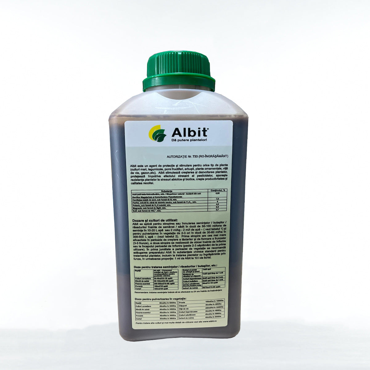 Biostimulator ALBIT - 1L,  Tratament Seminte si Ingrasamant Foliar Concentrat