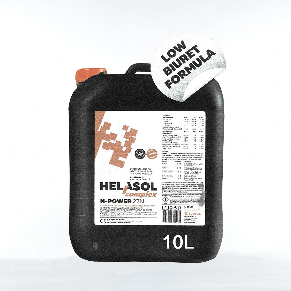 Ingrasamint Foliar ECOFOL N-POWER 27N HELSASOL COMPLEX