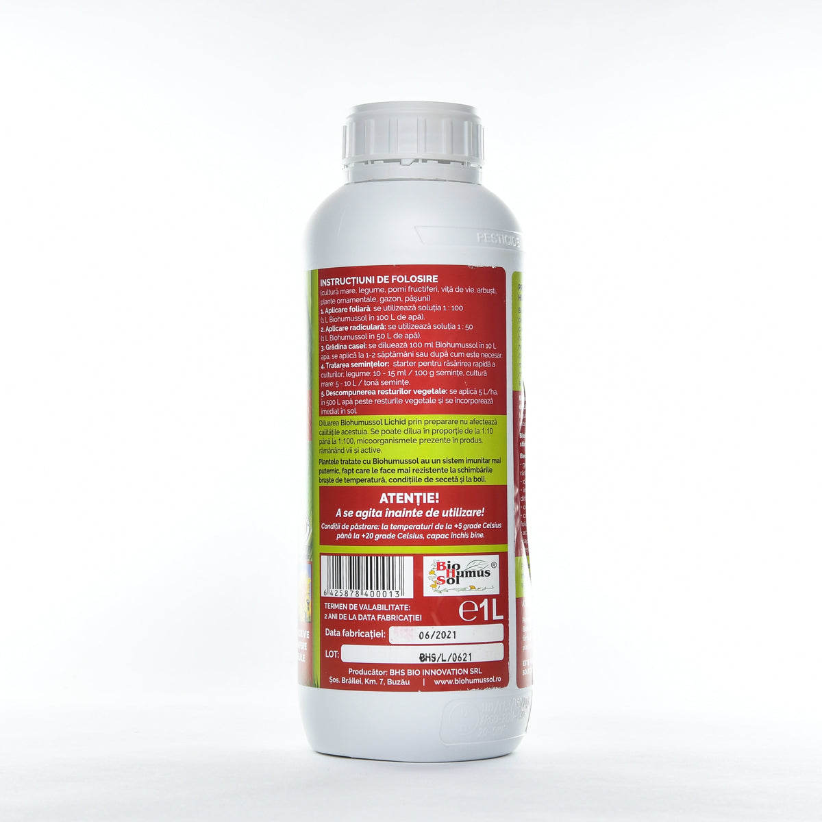 Ingrasamant organic BIOHUMUSSOL, 1 Litru