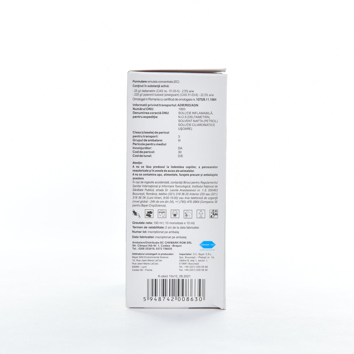 Insecticid K-obiol EC 25, 10ml