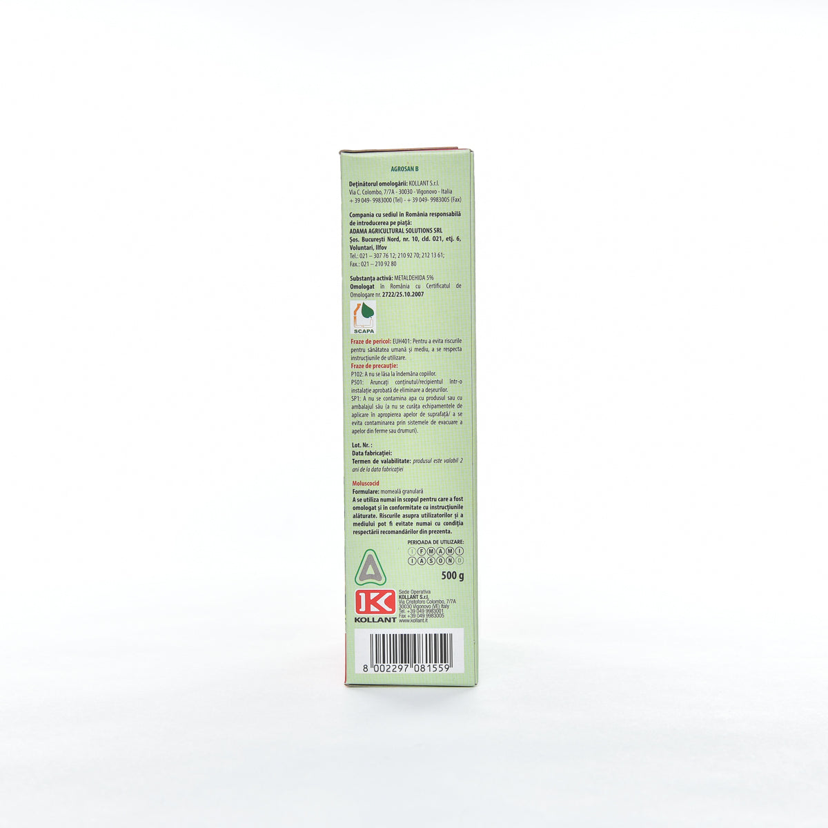 Moluscocid Agrosan B, 500g