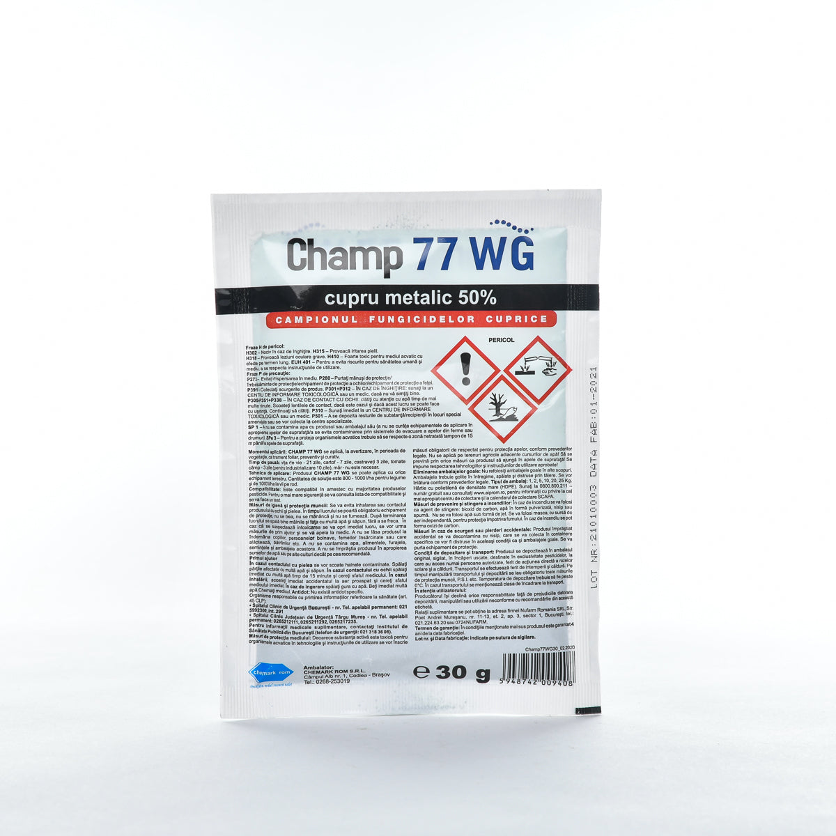 Fungicid Champ 77 WG, 30g