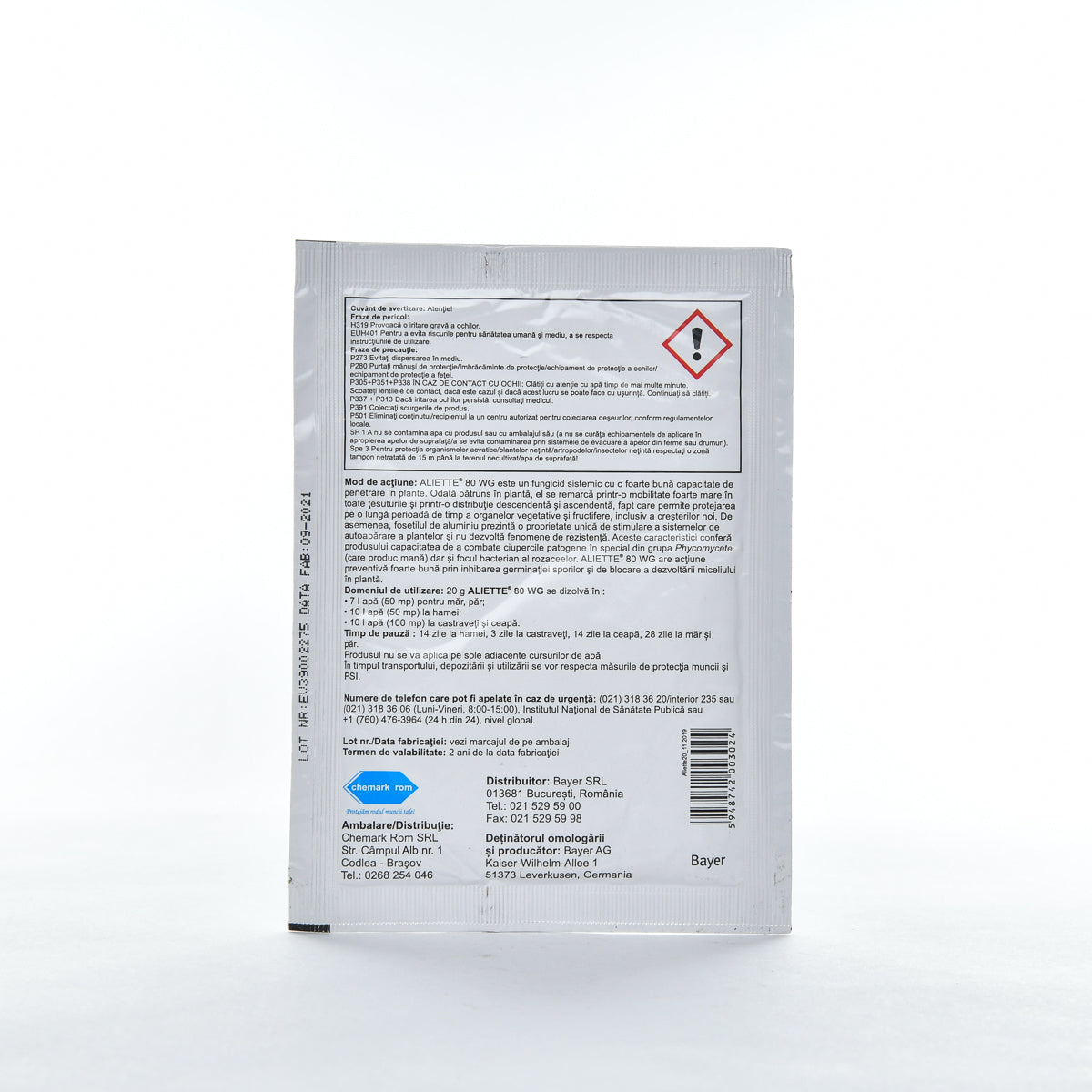 Fungicid Aliette, 80 WG, 2g