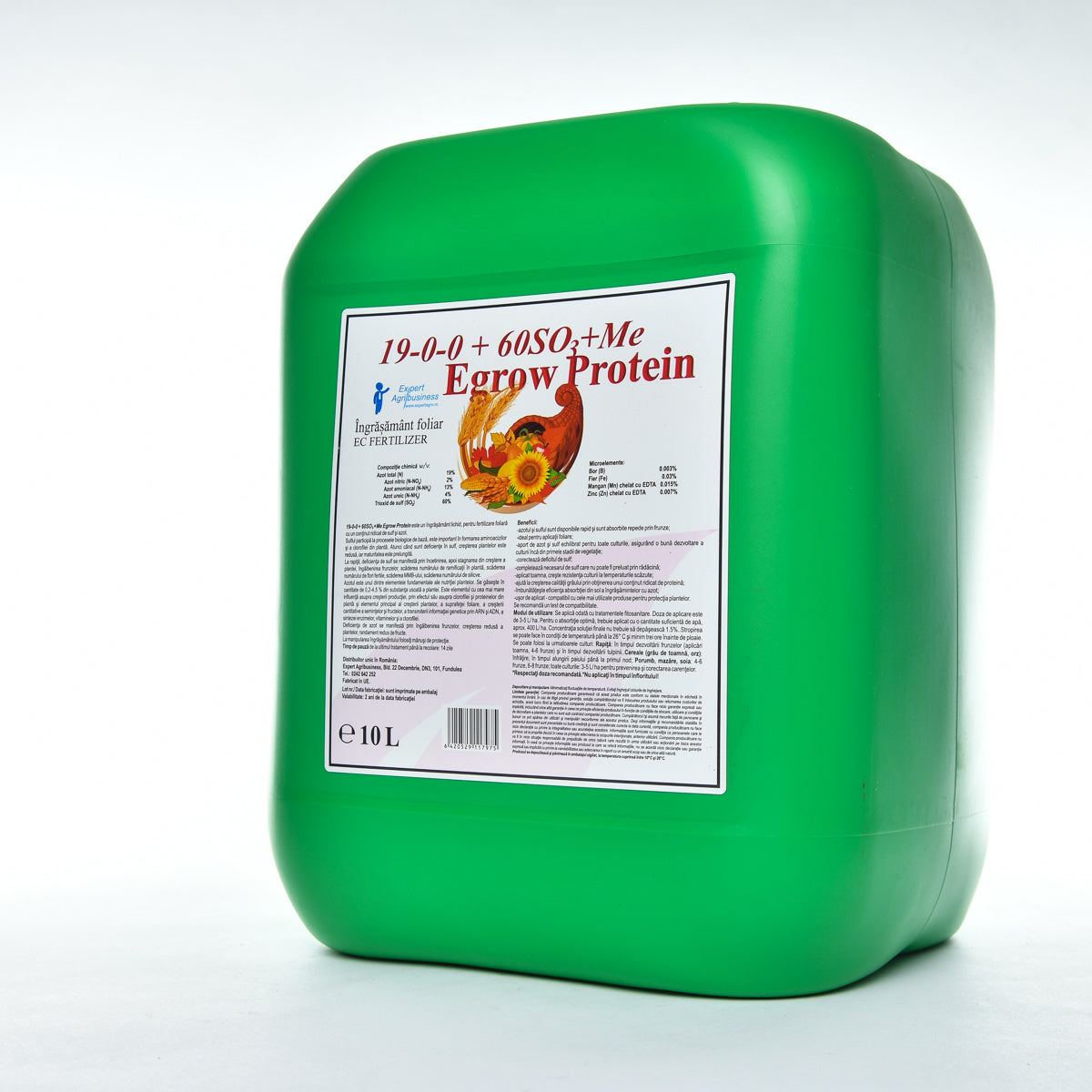 Egrow Protein 19-0-0 + 60 SO3 + Me, 10L - LICHIDARE STOC